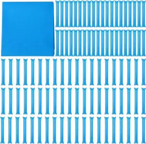 100 Pcs Thunder Sticks Thicken Sporting Cheerleading Team Sticks Cheering Sticks Plastic Clapper Inflatable Noise Makers Sporting Cheers Basketball Football Events Dance Party (Blue)