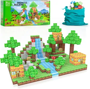 100PCS Magnetic Blocks - Building Toys for Boys Girls 3 ,Toddler Building Magnet Toy STEM Sensory Game,Christmas Birthday Gifts for Kids Ages 4 5 6 7 8 9