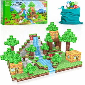 100PCS Magnetic Blocks - Building Toys for Boys Girls 3 ,Toddler Building Magnet Toy STEM Sensory Game,Christmas Birthday Gifts for Kids Ages 4 5 6 7 8 9