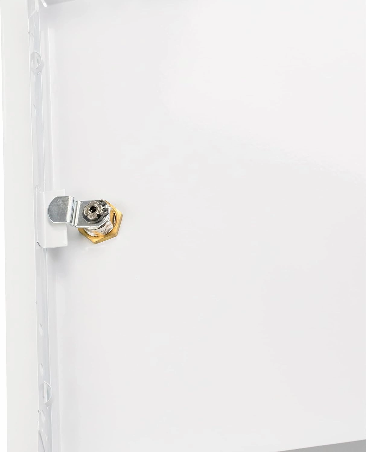 10" x 12" Lockable White Metal Access Door. Service Shaft Wall Panel with Key. Plumbing, Electricity, Heating, Alarm Access Hole Cover