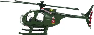 1/100 US Army OH-6A Cayuse Helicopter Model Alloy High-Simulated Airplane Craft Collectibles Souvenir Static Display
