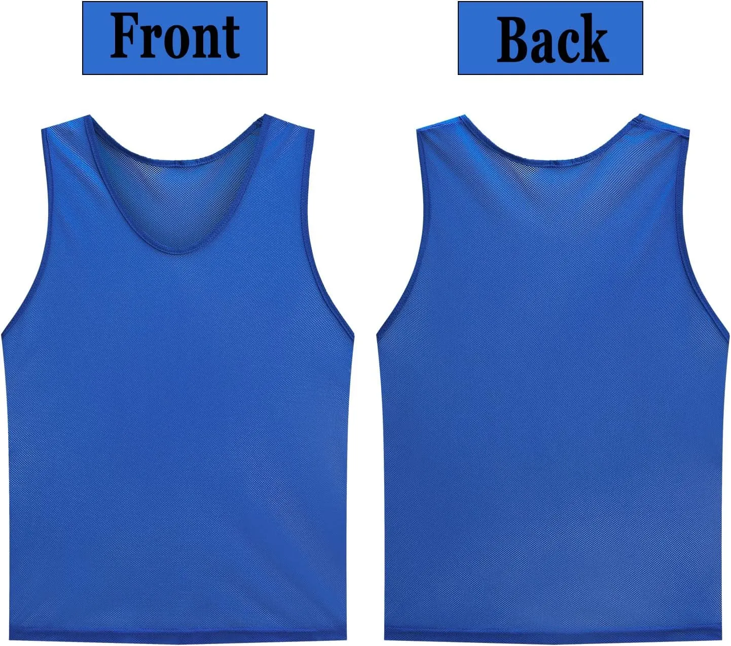 12 Pack Scrimmage Vest/Team Training Jerseys/Sports Pinnies/Practice Jerseys/Soccer Bibs with Carry Bag