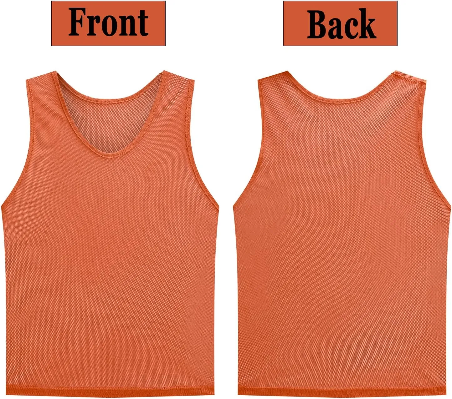 12 Pack Scrimmage Vest/Team Training Jerseys/Sports Pinnies/Practice Jerseys/Soccer Bibs with Carry Bag