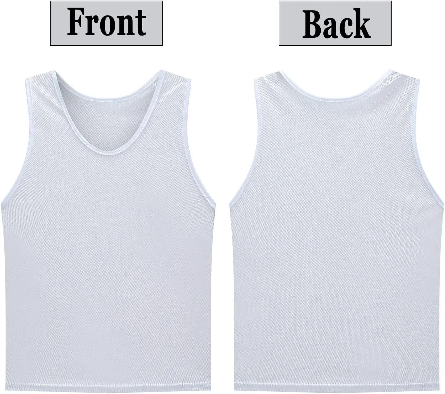 12 Pack Scrimmage Vest/Team Training Jerseys/Sports Pinnies/Practice Jerseys/Soccer Bibs with Carry Bag