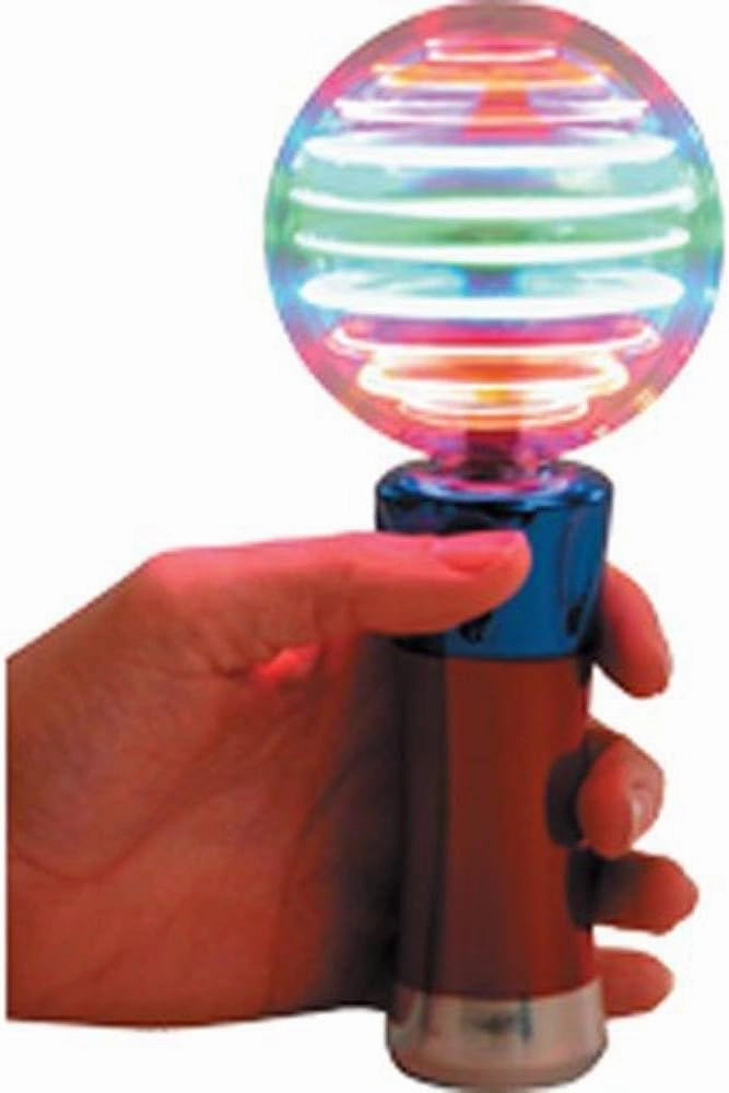 12-Pack Meteor Storm Flashing Spinner Wand LED Light Up Magic Ball Changing Pattern Novelty Orb Sensory Wand Party Favor Special Needs