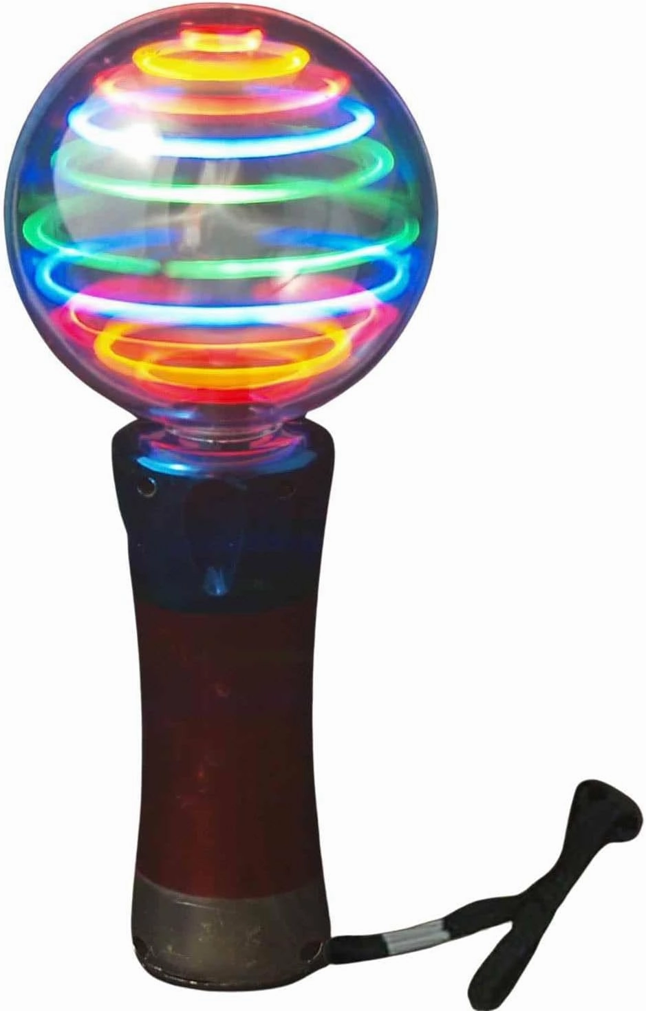 12-Pack Meteor Storm Flashing Spinner Wand LED Light Up Magic Ball Changing Pattern Novelty Orb Sensory Wand Party Favor Special Needs