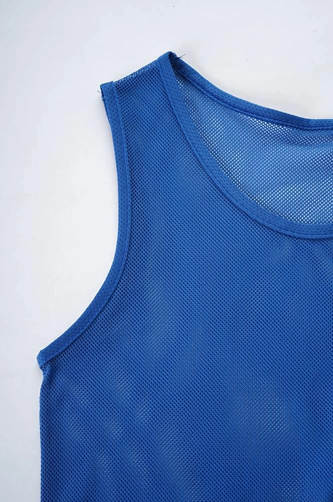 12 Pack Scrimmage Vest/Team Training Jerseys/Sports Pinnies/Practice Jerseys/Soccer Bibs with Carry Bag