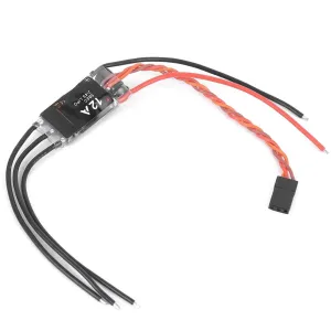 12A ESC 2 4S Electronic Speed Controller for Fixed Wing Aircraft, Programmable for Fixed Wing Helicopter, Supports Automatic Remote Waft Recognition, Compatibility