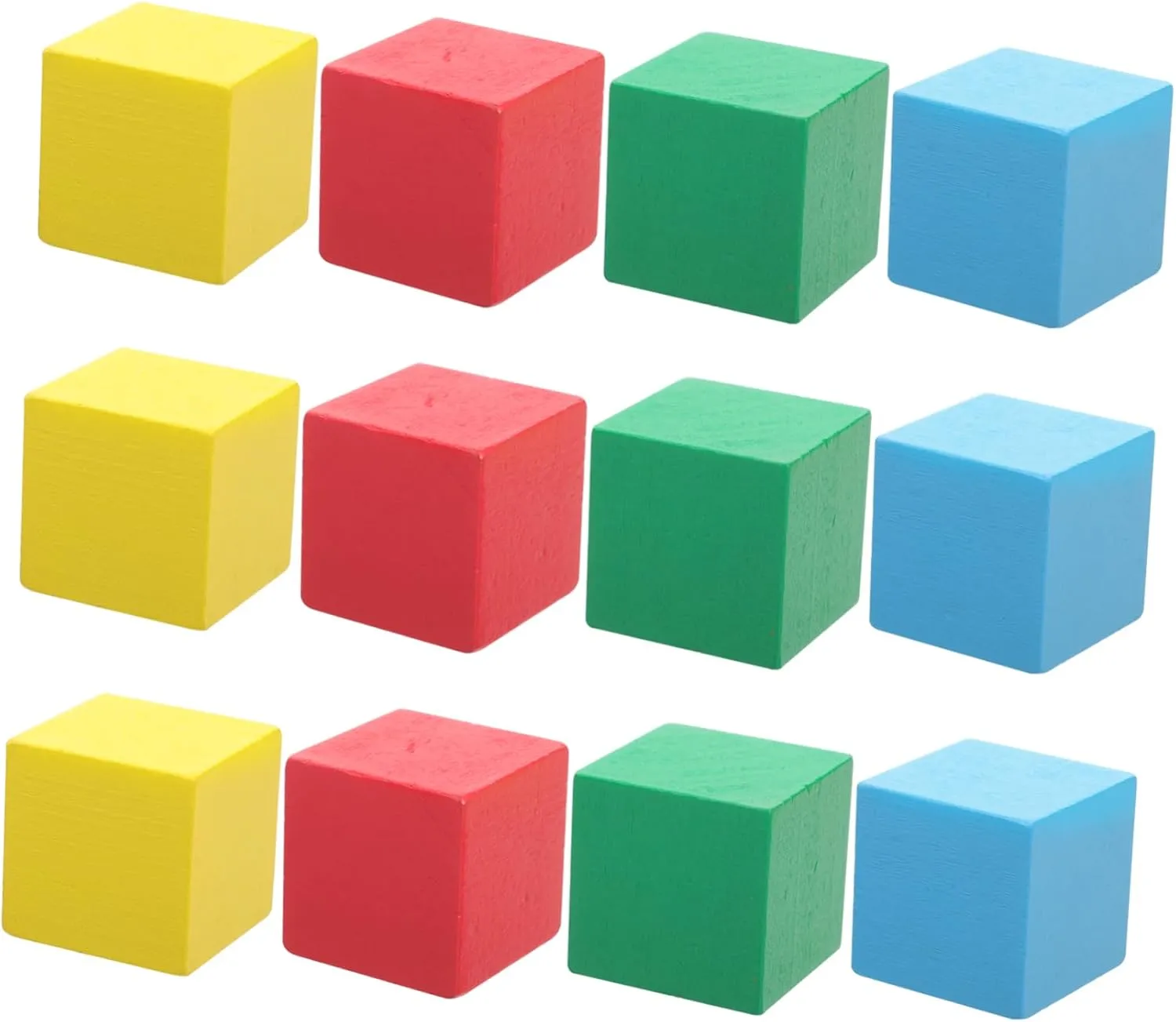 12pcs Colorful Beech Building Blocks Educational for Creativity Hands Fun and Color Recognition for Family Activities and Imaginative Play