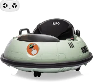 12V Ride On Bumper Car for Toddlers Electric Kids Ride On Toy Bumping Car with Remote Control, 360° Spin, Flashing Lights, Safety Belt, Music