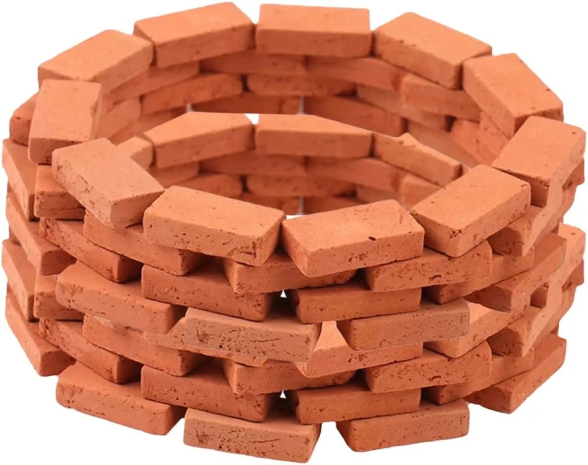 150Pcs Simulation Brick Miniature Building Blocks for DIY Sand Table Fake Bricks for Landscaping and Garden Decor for Model Making and Creative Projects