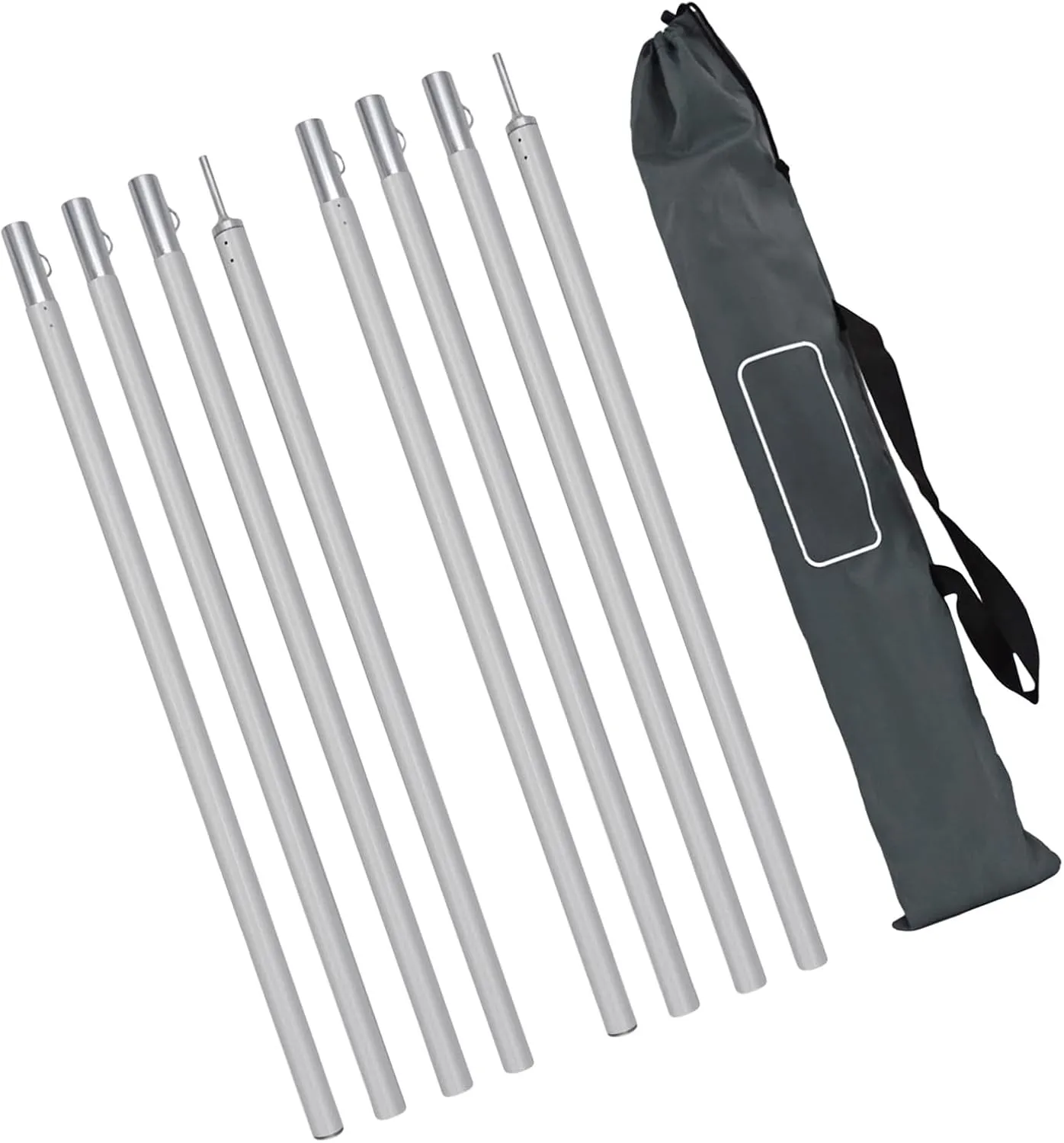 1Set Light Weight Tarps Poles Versatiles Hiking Equipment Backpacking Tent Supply for Camping Tarps and Awnings