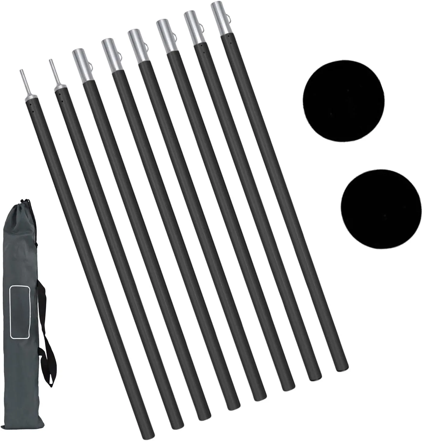 1Set Light Weight Tarps Poles Versatiles Hiking Equipment Backpacking Tent Supply for Camping Tarps and Awnings