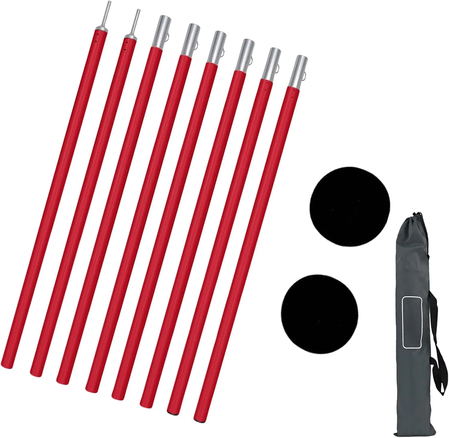 1Set Light Weight Tarps Poles Versatiles Hiking Equipment Backpacking Tent Supply for Camping Tarps and Awnings