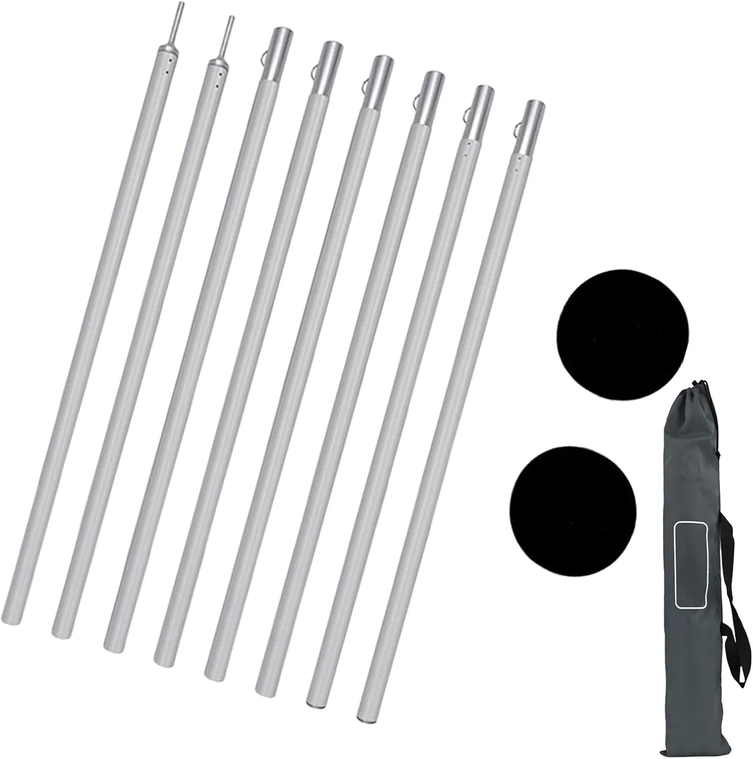 1Set Light Weight Tarps Poles Versatiles Hiking Equipment Backpacking Tent Supply for Camping Tarps and Awnings