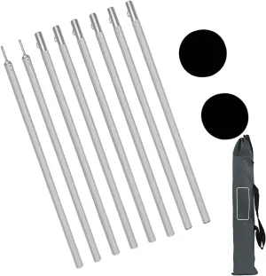 1Set Portables Awnings Poles Easyly Install Tarpaulin Poles Corrosions Resistant Tent For Outdoor Use
