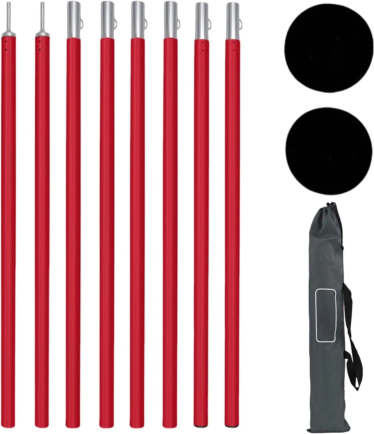 1Set Portables Awnings Poles Easyly Install Tarpaulin Poles Corrosions Resistant Tent For Outdoor Use