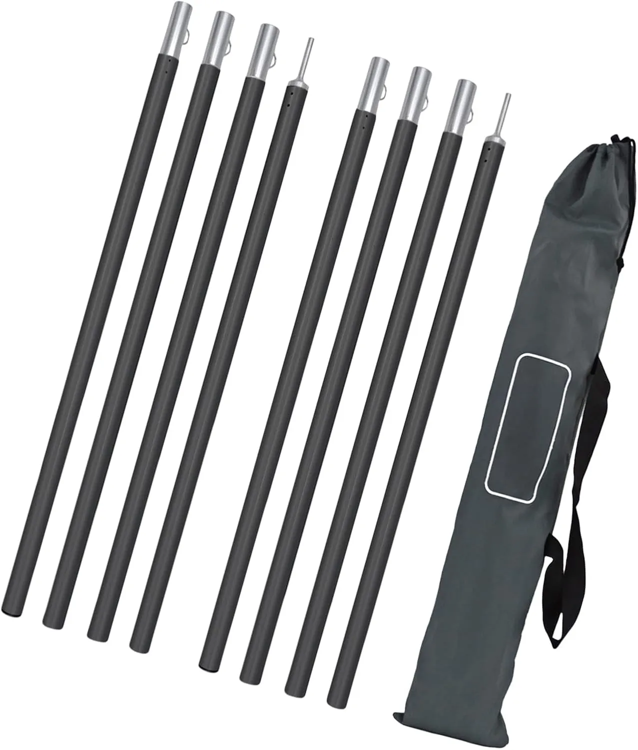 1Set Portables Awnings Poles Easyly Install Tarpaulin Poles Corrosions Resistant Tent For Outdoor Use