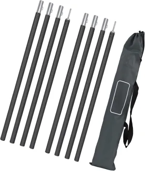 1Set Portables Awnings Poles Easyly Install Tarpaulin Poles Corrosions Resistant Tent For Outdoor Use
