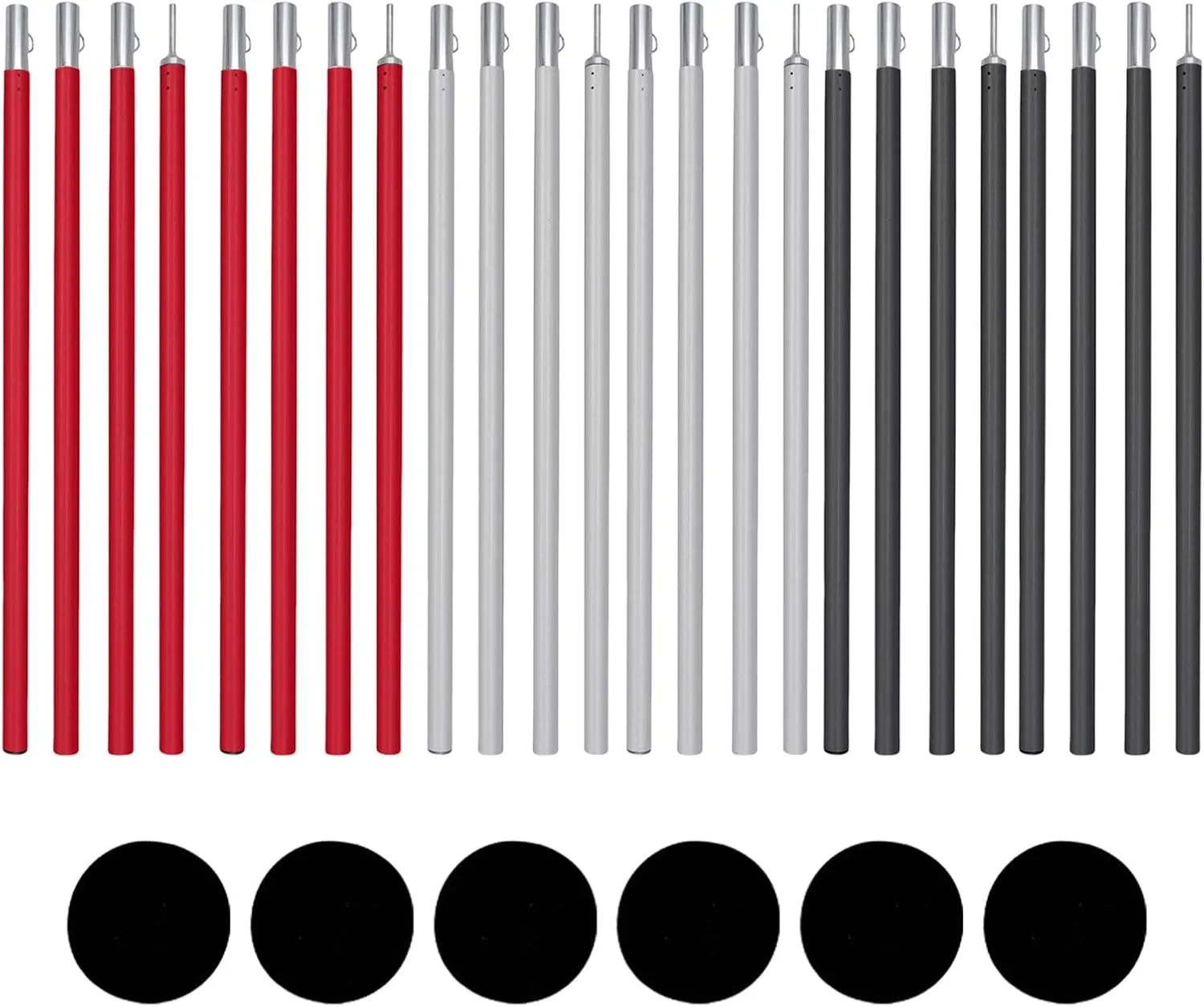 1Set Portables Awnings Poles Easyly Install Tarpaulin Poles Corrosions Resistant Tent For Outdoor Use
