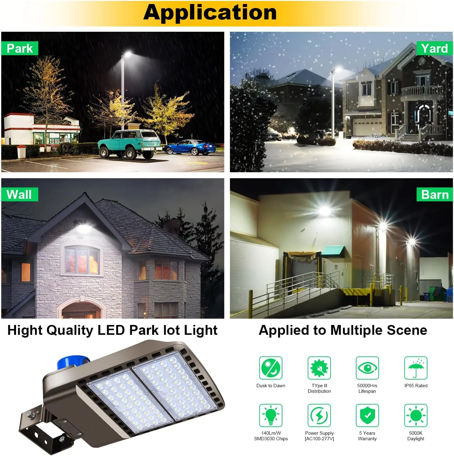 200W LED Parking Lot Light 28000LM Bright Dusk to Dawn FloodLights Outdoor with Trunnion Wall Yoke Mount 5500K Commercial 85-277V IP65 Waterproof Shoebox Barn Lighting for Yard,Garage