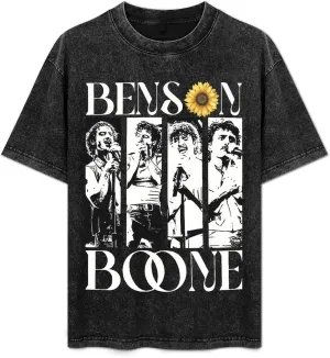 2025 American Heart Tour Men's T Shirt Vintage Washed Round Neck Retro Short Sleeve Shirt for Mens