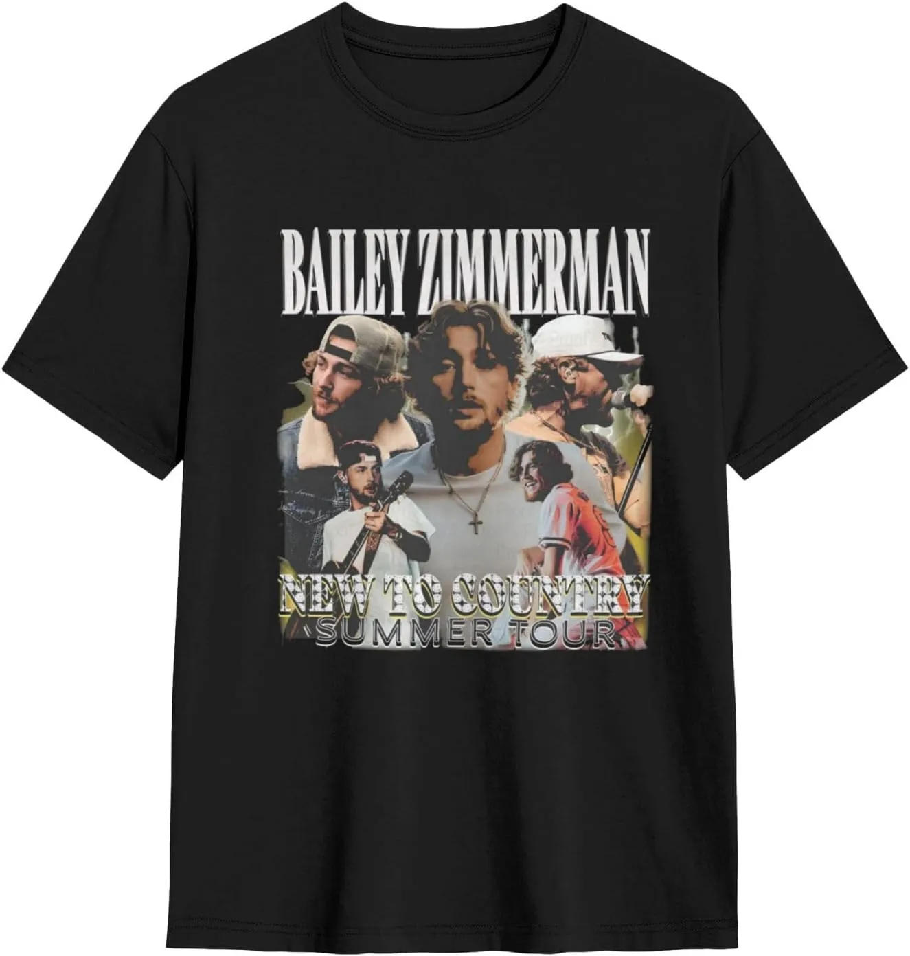 2025 Music Tour T-Shirt Men Comfortableavant Cotton Tops Black
