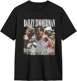2025 Music Tour T-Shirt Men Comfortableavant Cotton Tops Black