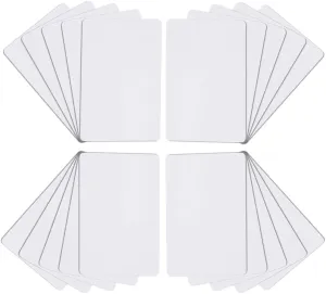 20pcs 13.56MHz Writable UID Card, Smart Access Control Copy Cards, Erasable RFID PVC Blank Card for Clone 1K S50 MF1 Mi-fare Cards NFC Tags, Block 0 Sector