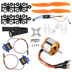 2212 1400KV Motor   8060 Propeller   9G Servo   30A ESC RC Helicopter Fixed Wing Set Lightweight, Compatible with Li ion Batteries, Comprehensive