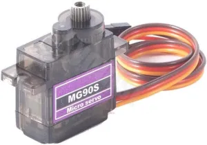 2/4/5/10/20 Pcs MG90S All Metal Gear 9g Servo SG90 Compatible Upgraded Version Compatible With RC Helicopter Plane Boat Car MG90 9G Trex 450 RC Robot(All metal 2pcs)