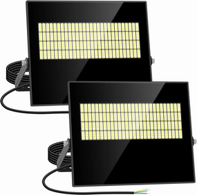 2 Pack 100W LED Flood Light Outdoor 15000LM Super Bright Security Light IP67 Waterproof Flood Lights Outdoor Lighting 5000K Daylight White Exterior Floodlight for Yard Court Stadium Playground