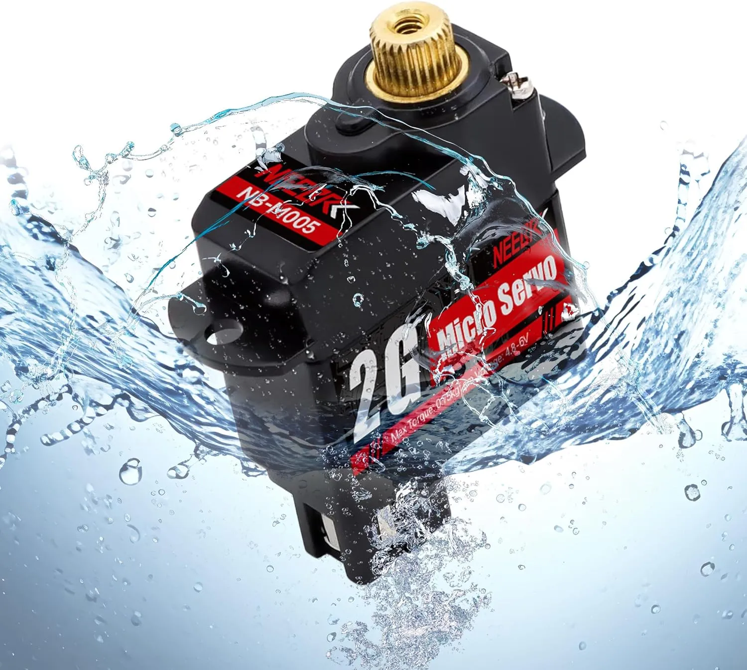 2G Micro Servo Motor Digital Servo Metal Gear Coreless Mini RC Servo for Fixed-Wing Helicopter Airplane Drone RC Car Model Boat Robot (2PCS)