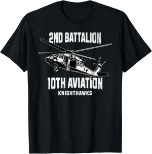 2nd Battalion 10th Aviation Helicopter Military Veteran T-Shirt