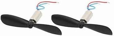 2Pcs DC 3V 25000RPM 612 Coreless Motor w CCW Propeller for RC Helicopter