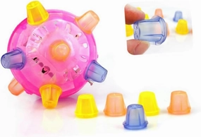 2pcs Music Jumping Toy Flashing for Boys and Girls for Parties and Fun Activities No Batteries Included Random Colors