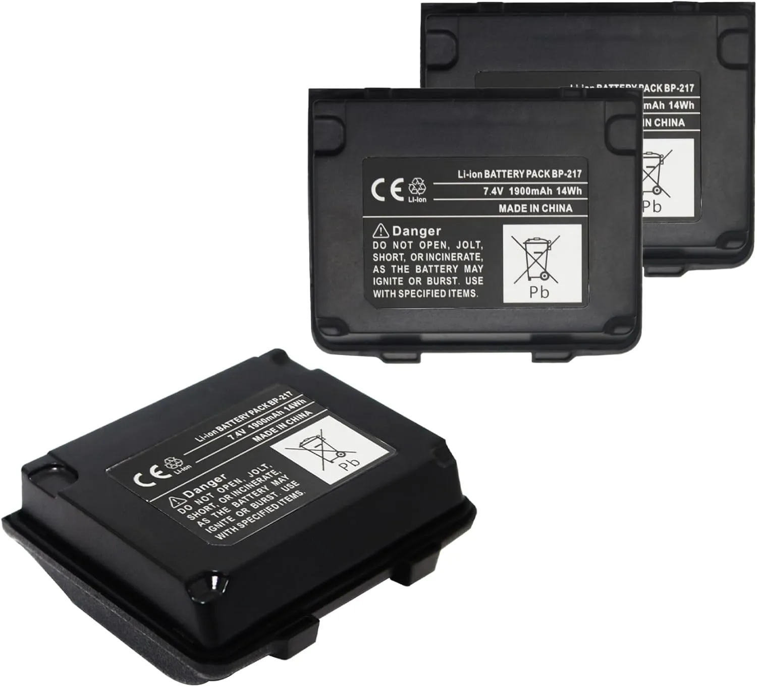 (3 Pack BP-217 Battery Compatible for ICOM IC-80AD IC-91A IC-E80D IC-E90 IC-E91 IC-T90 IC-T90A IC-T90E IC-T91 ID-91 IC-91AD Battery
