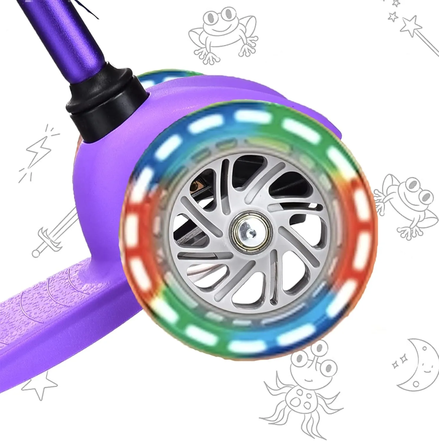3 Wheel Scooters for Kids, Kick Scooter for Toddlers 3-6 Years Old, Boys and Girls Scooter with Light Up Wheels, Mini Scooter for Children