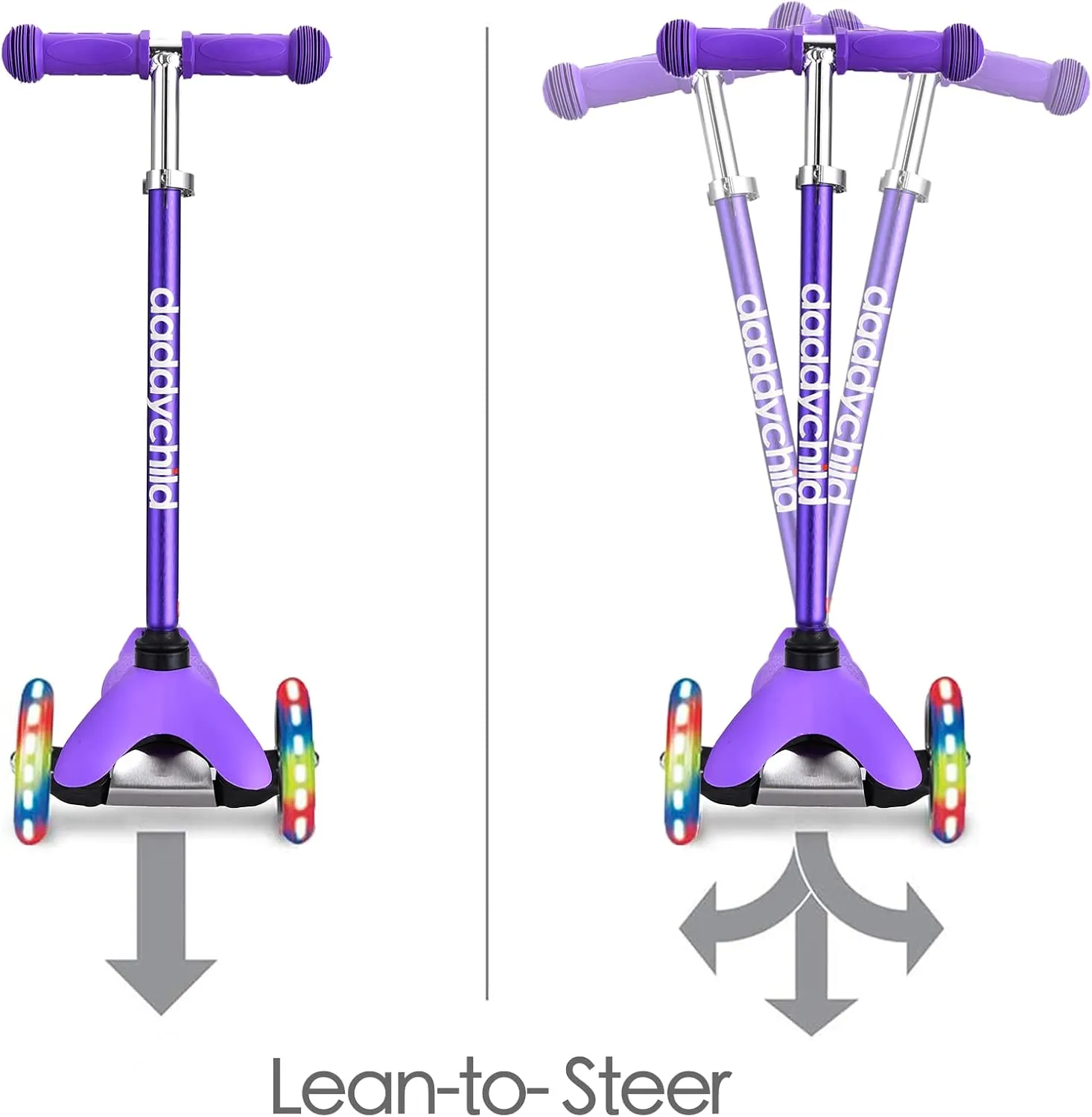 3 Wheel Scooters for Kids, Kick Scooter for Toddlers 3-6 Years Old, Boys and Girls Scooter with Light Up Wheels, Mini Scooter for Children