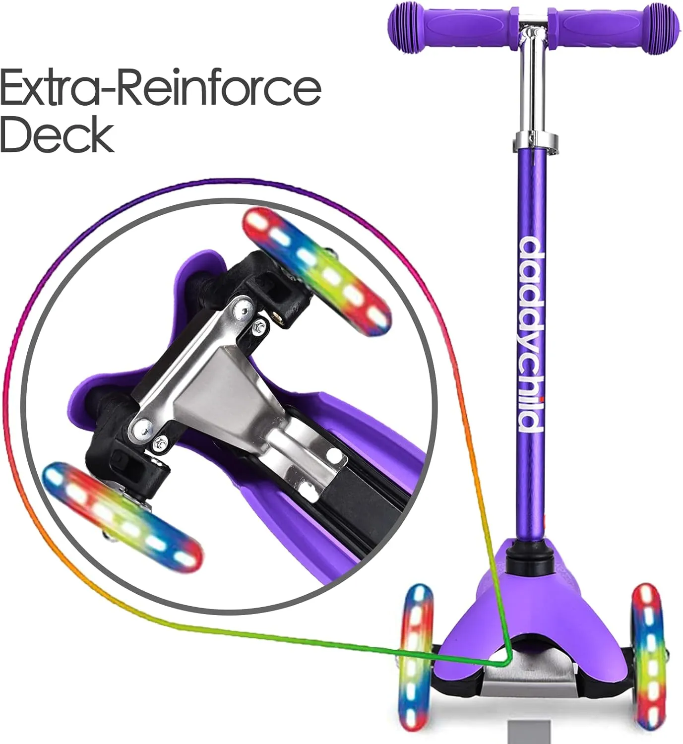 3 Wheel Scooters for Kids, Kick Scooter for Toddlers 3-6 Years Old, Boys and Girls Scooter with Light Up Wheels, Mini Scooter for Children