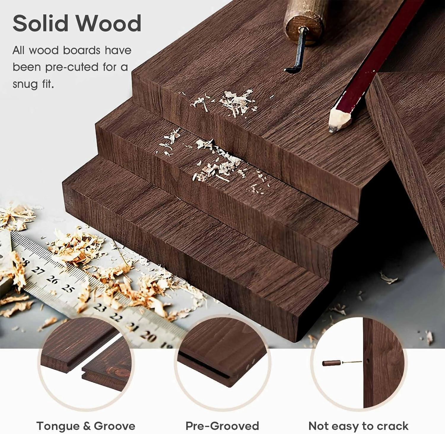30x84 inch Sliding Barn Wood Door Slab with 5ft Hardware Kit and Handle, Coffee, K Shape, Simple DIY Assembly