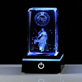3d Crystals Virgo Zodiac Astrology Gifts For Women Men,Virgo Glass Figurine Decor Constellation Stuff Auguest September Birthday Gifts For Girlfriend Woman Aunt Wife Virgo Gifts Sign Symbolic: Analyse