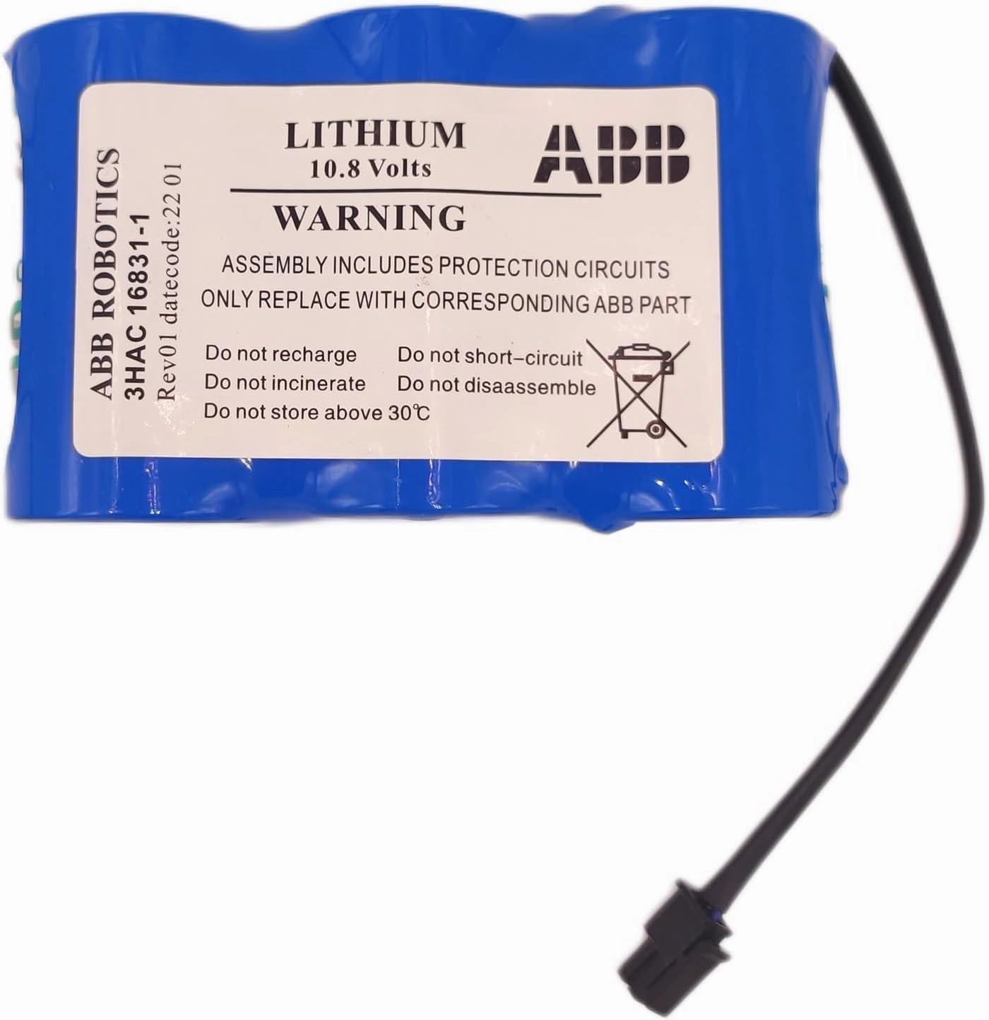 3HAC16831-1 Battery for ABB Robotics 3HAC 16831-1 Controller Battery 3HAC13150-1 LS33600 10.8V 17Ah High Capacity Battey