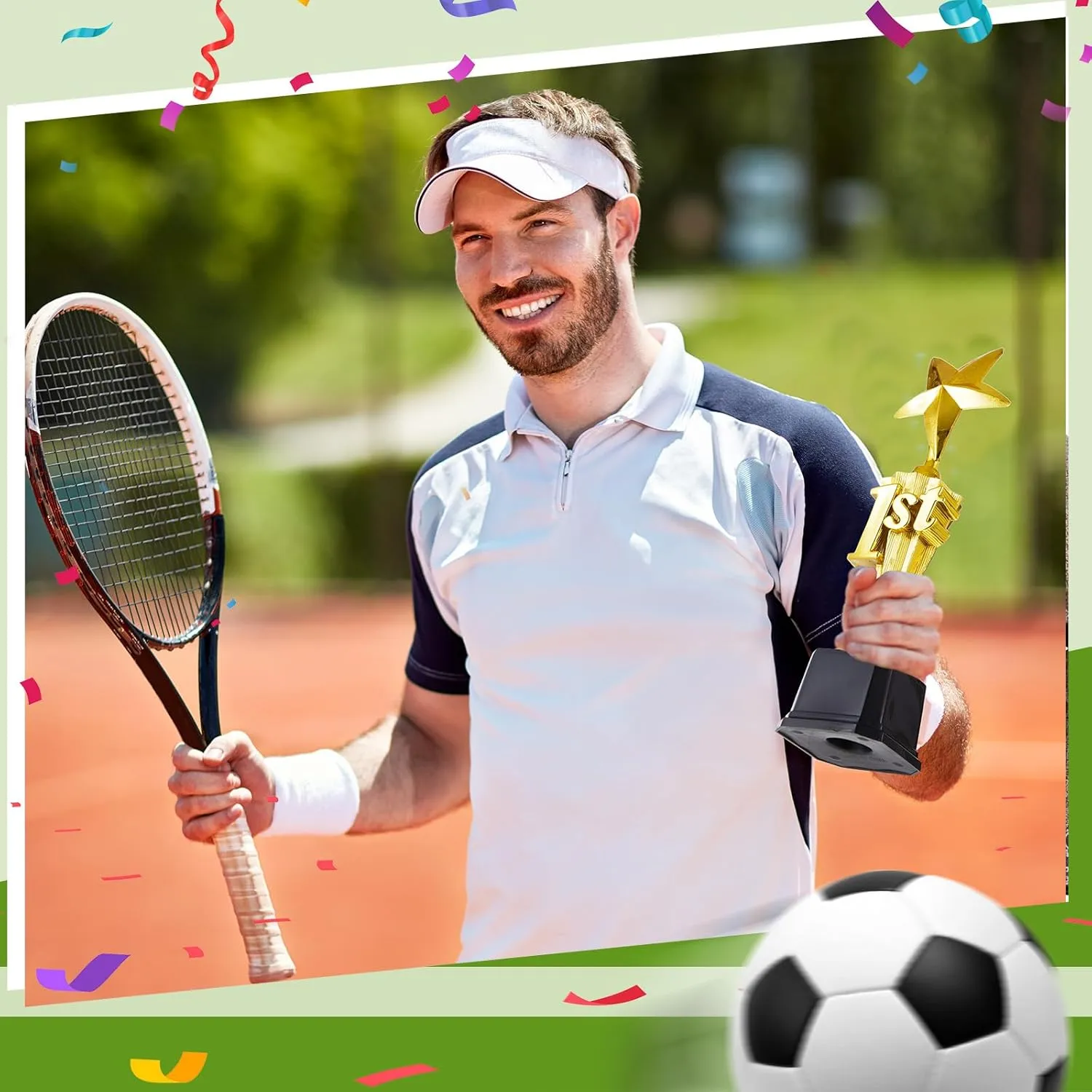 3rd 2nd 1st Place Trophy First Place Plastic Trophy Award for Sports Tournament Funny Prize Cup for Football Soccer Competitions Reward Ceremony