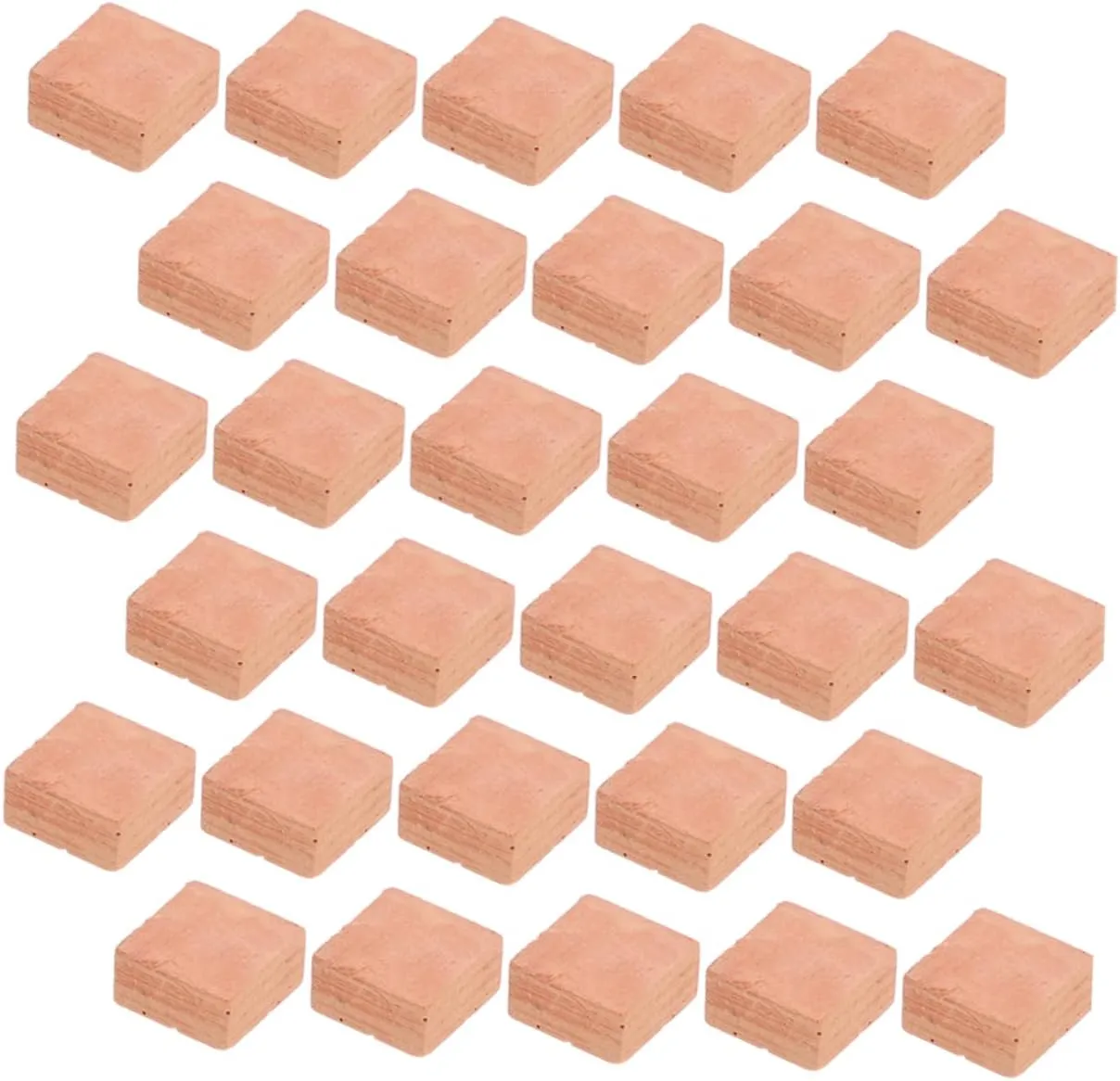 3sets Miniature Brick Models Simulation Building Brick for Table Miniature House Projects for Model Train Layouts Architectural Displays 40pcs*3