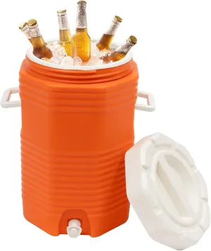 4 gal Deep Freeze Cooler, Insulated Drink Cooler- 48H Cold Insulation, 12H Warm Insulation, Portable Sports Cooler Water Beverage Dispenser for Beach, Picnic, Camping, Tailgating