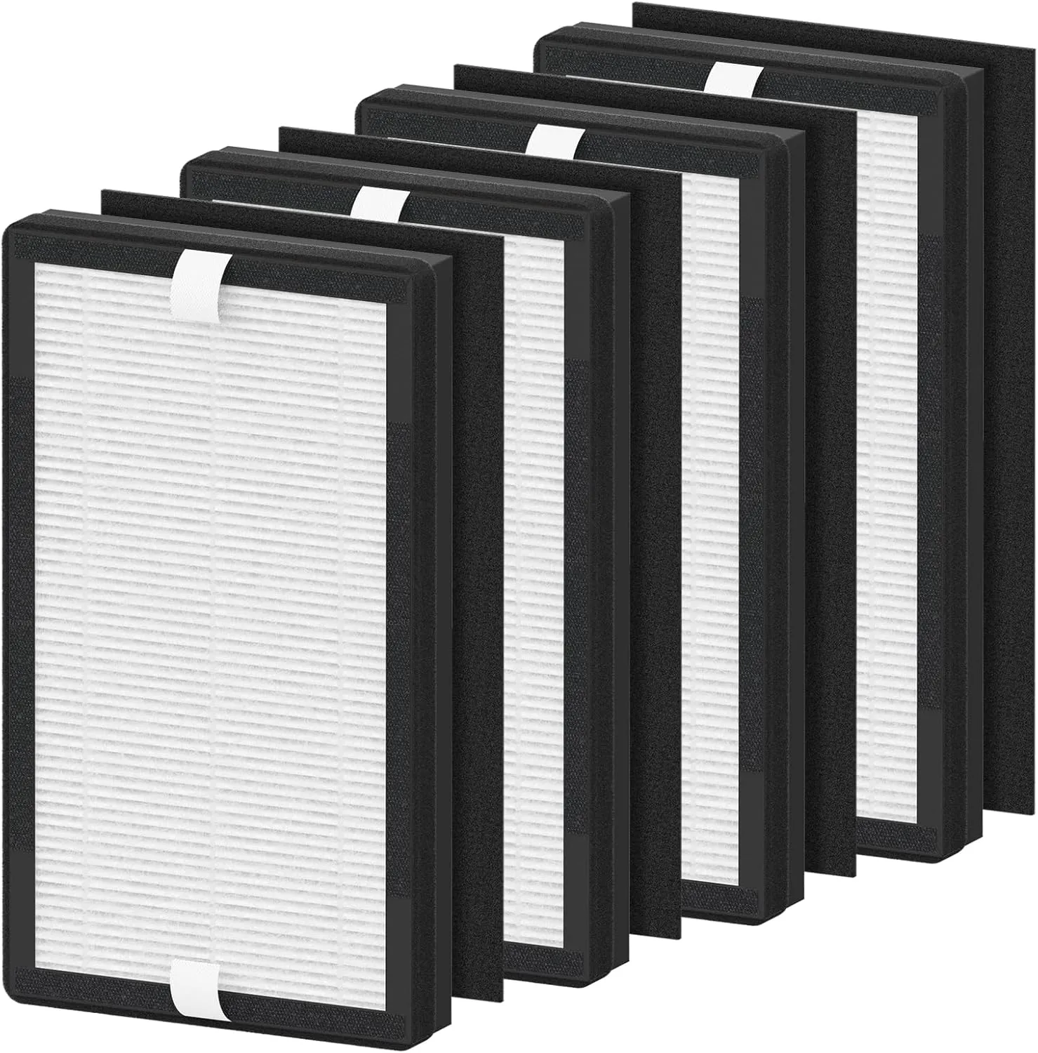 4 Packs IAF-H-100C Filter C Replacment Kit Compatiable with Idylis Air Cleaner Purifiers IAP-10-280 & IAP-10-200 (4 Pack Hepa Filters & 4 Activated Carbon Pre-Filters)