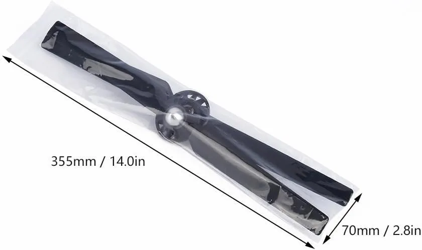4 Pairs Propellers Rotor Blade Sets A & B for YUNEEC Q500 Q500M Q500  Q500 4K Typhoon G RC Air Force Airplane Helicopter Propeller Quadcopter Drone(Black)