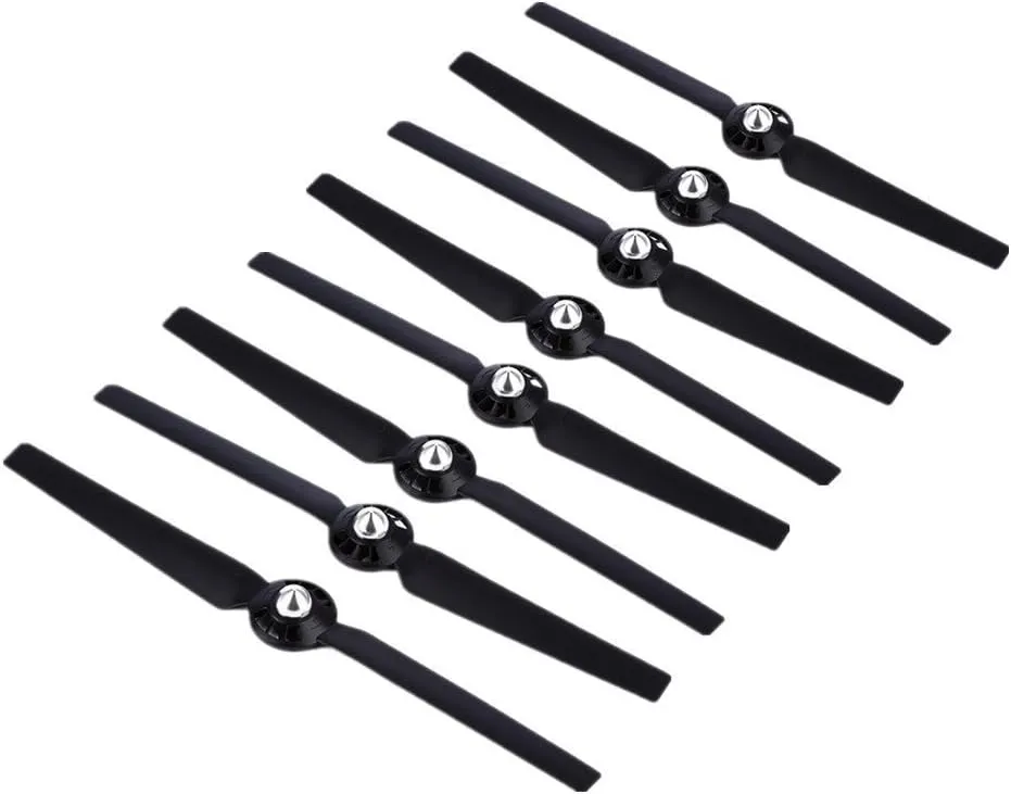 4 Pairs Propellers Rotor Blade Sets A & B for YUNEEC Q500 Q500M Q500  Q500 4K Typhoon G RC Air Force Airplane Helicopter Propeller Quadcopter Drone(Black)