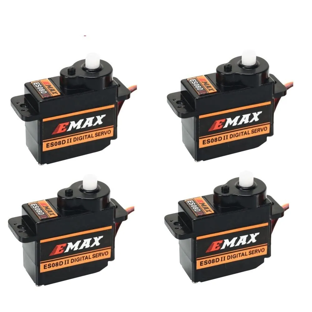 4 pcs/lot EMAX ES08DII 9g Plastic Digital Micro Servo for RC Helicopter Airplane Quadcopter Robot